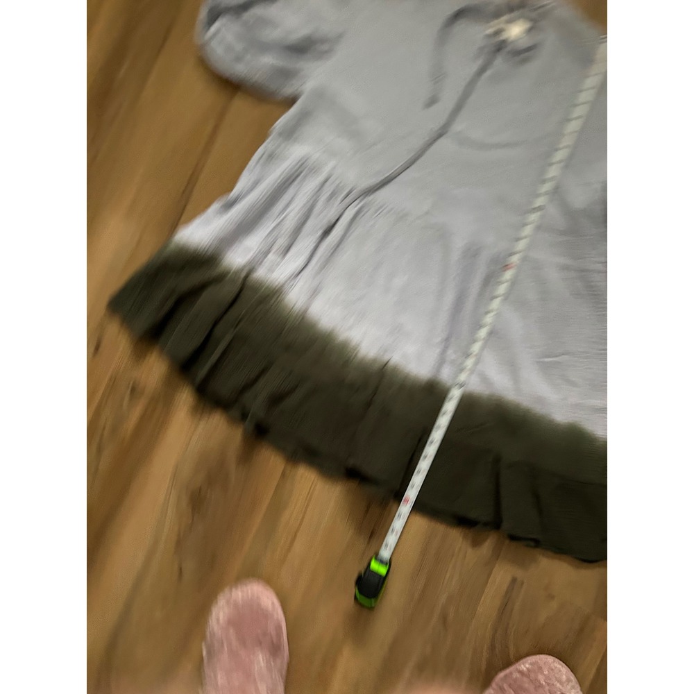 Current Air Dariya Dip Dyed Tunic Dress XS Blue Green Ombre Boho Anthropologie - Picture 7 of 9